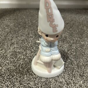 Adorable Dunce Cap Blue and White